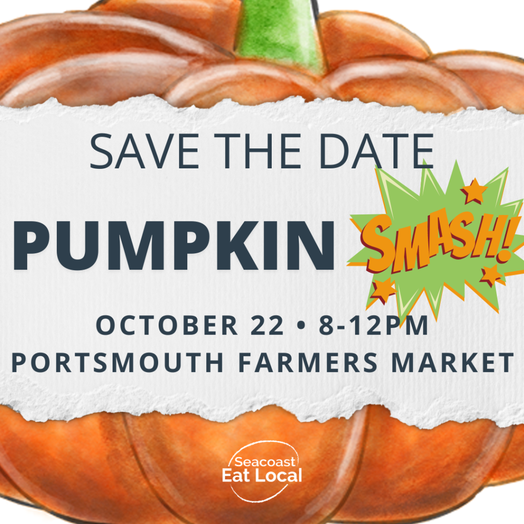 The 2022 Pumpkin Smash will be October 22 at the Portsmouth Farmers' Market